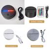 Modern Abstract Led Touch Night Light Base With Remote Control For Home Decor