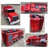 Rc Truck 2.4G 11Ch Radio Controlled Ladder Fire Car Simulated Engineering Vehicle Water Cannon Spraying Fire Engine Toys Boys