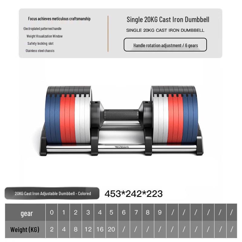 Yimai Cast Iron Quick Adjustable Dumbbell