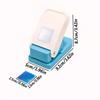 Square Rectangular Embossing Tools, Paper Hole Punchers, Portable Scrapbook Card DIY Crafts, Office Stationery Supplies