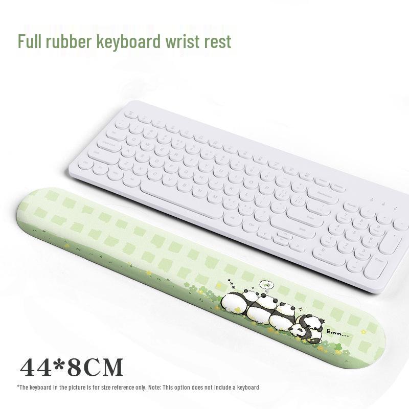 Panda Wrist Support Mouse Pad with Memory Foam - Women's Office Wrist Protection