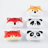 Hair Claw Cartoon Panda Fox Design Back Head Hair Clip Anti-slip Teeth Strong Grip Shark Hair Clip Lightweight Hair Accessory