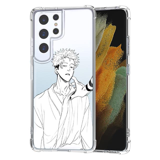 Transparent Phone Case For Samsung S10 S20 Fe S21 S22 S8 S9 Plus S21ultra S22ultra Japan Anime Jujutsu Kaisen Shockproof Cover
