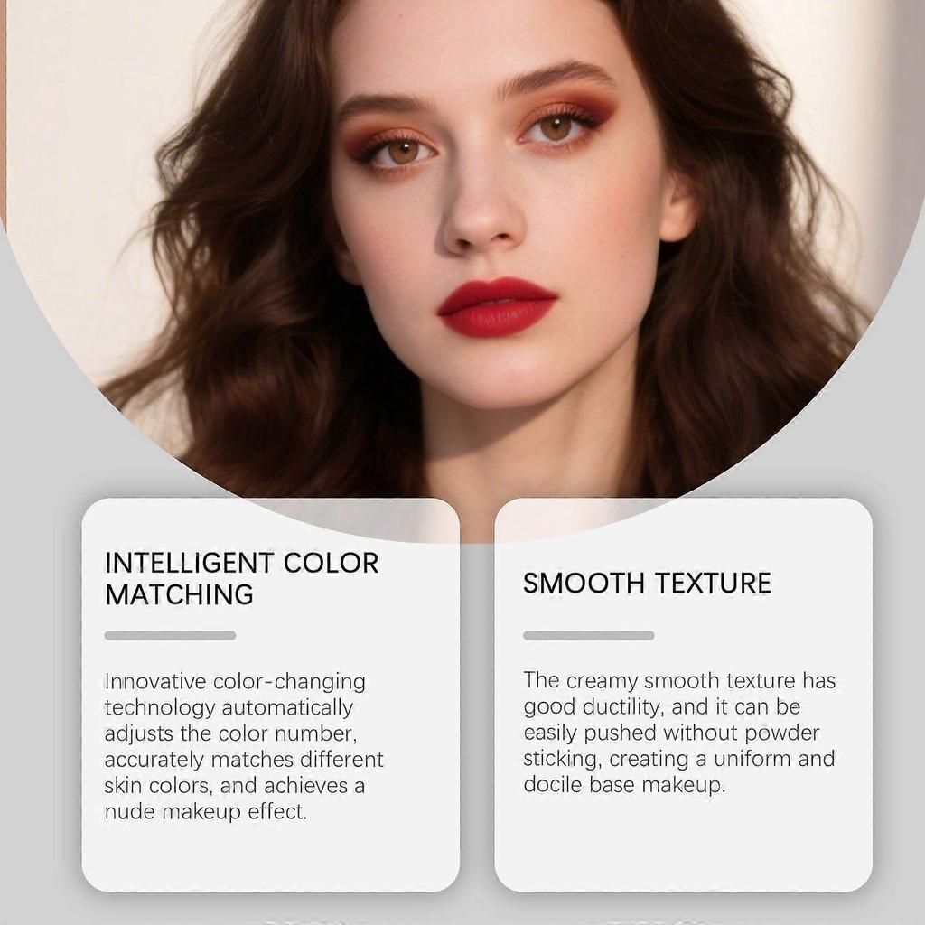 Zephoco Deep Skin Tone Two-In-One Color-Changing Foundation Stick, Lightweight, Moisturizing, Natural Fit, Non-Cakey, Thin And Translucent Foundation