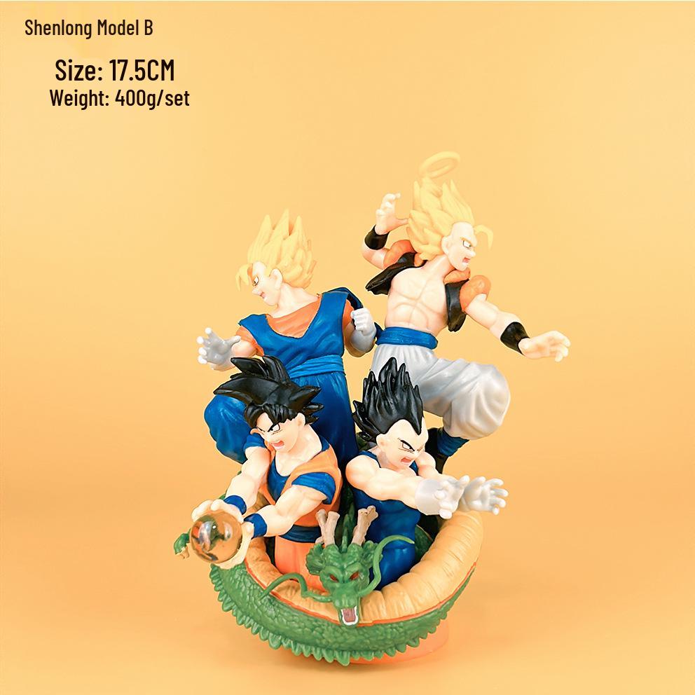 Super Saiyan Goku Shenron Figure - Anime Ornament Display Toy