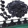 100 Stück Schwarze Schattierclips Strapazierfähiger PP-Kunststoff, Ideal für Schattiernetze, Terrassensichtschutz, Mehrzweck-Wasserfest-Clips, Befestigungen für Schattiernetze