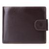 Men's Top Grain Cowhide Leather Wallet Short Horizontal Genuine Leather Purse with Coin Pocket