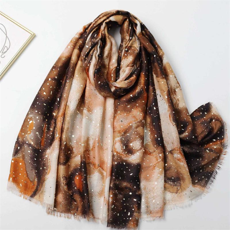 

180*90Cm Winter Thick Viscose Scarf Abstract Painting Fringe Cotton Shawls And Wraps Pashmina Stole Bufandas Muslim Sjaal