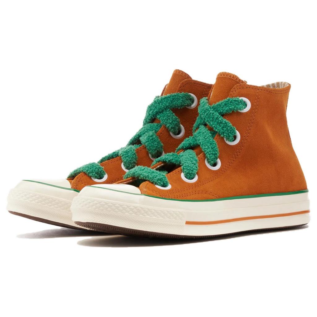 Willy Wonka x Converse Chuck 70 High Oompa Loompa Unisex Sneakers Orange Green Egret A08152C