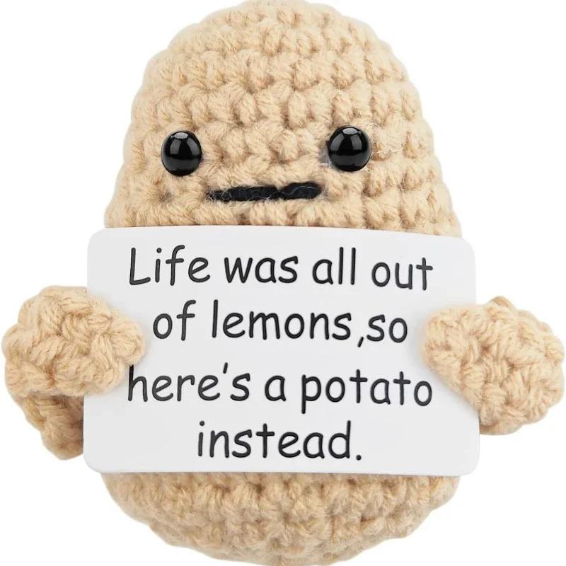 3PC Popular Positive Energy Potatoes Positive Potatoes Mini Characters Fun Positive Potato Dolls Home Decoration