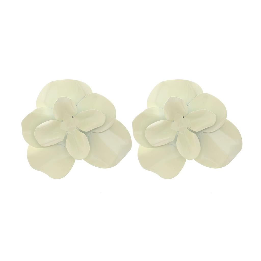 Pinkdudu Candy Color Zinc Alloy Layered Flower Stud Earrings Drip Glazing Earring Summer Jewelry PD2196