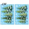 Christmas Glass Decal 2Pcs Snowflake Window Clings, Winter Green Pine Tree Static Easy Apply Sticker Stickers, Snow Dots Xmas Decals for Home