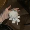 Sanrio Ins Style Girlish Heart Hello Kitty Plush Toy Cute Bag Pendant Bedroom Sofa Decoration Keychain Ornament Gift