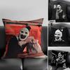 Classic Movie Terrifier Cushion Cover Pillowcase Ultra Soft Skin Friendly Fabric Cloud Like Comfort Concealed Zipper