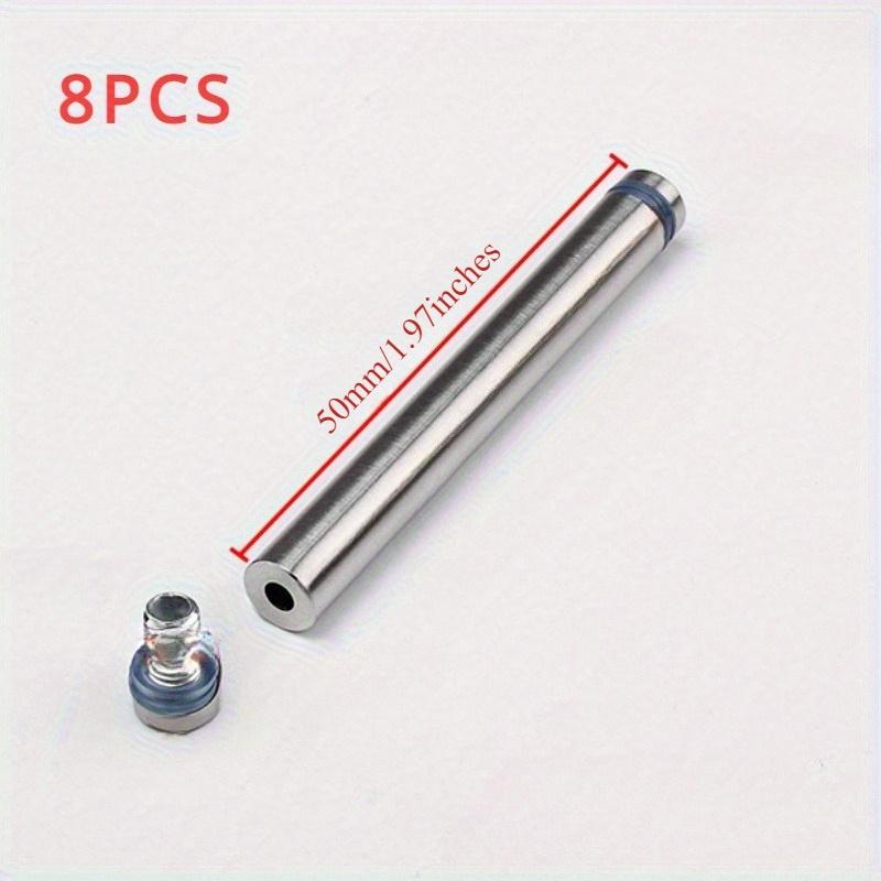 8pcs 12*50mm Stainless Steel Standoff Screws Wall Sign Standoff Mounting Hardware Advertising Glass Standoff Nail For Picture