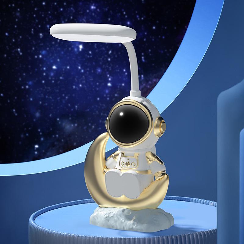 Astronaut Moon Desk Lamp & USB Power Bank - 3C Certified Night Light, Kids' Gift, Living Room Decor