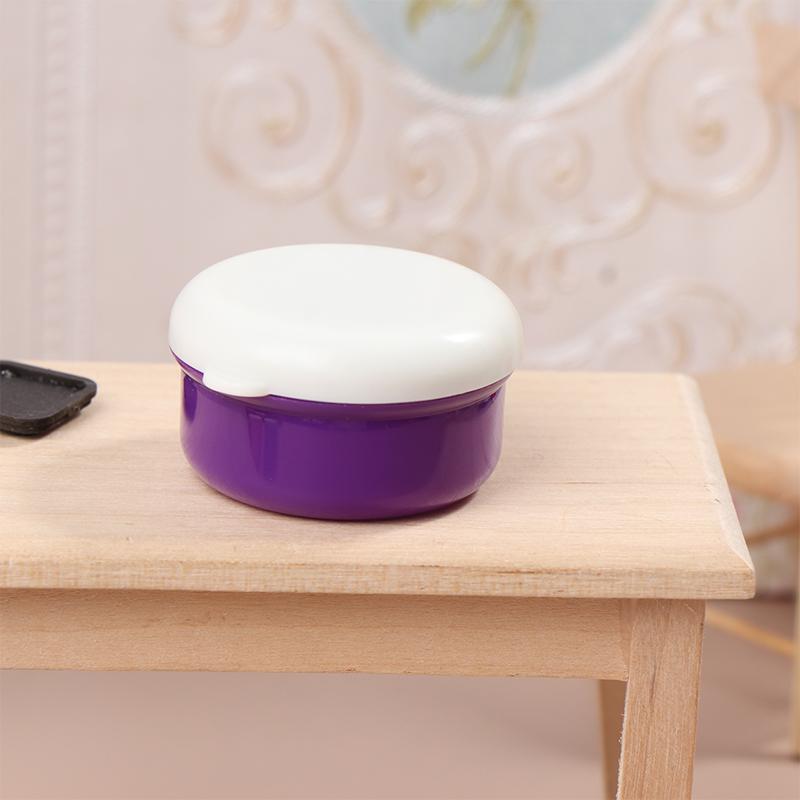 1:12 Dollhouse Miniature Lunch Box Simulation Plastic Storage Box Mini Fresh Keeping Box Food Toy Model Kitchen Tableware Decor