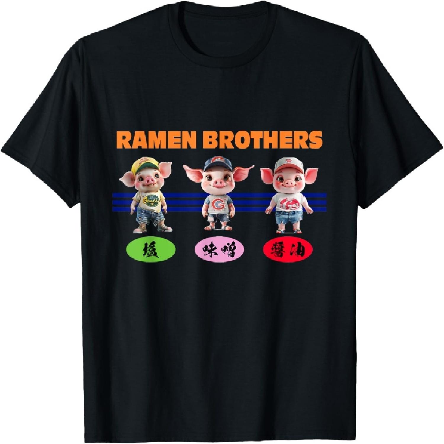 

Ramen Brothers_Three Little Pigs_001 T-Shirt XXXXXL різнокольоровий