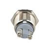 Silver Car Control 19mm 12V Momentary on/Off Metal Cool Push Button Switch Waterproof Car Tuning Spare Parts Car Accessories