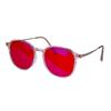 Blaulichtblockierende Brille Orange Gläser Rote Brille für besseren Schlaf Verbessert Schlaflosigkeit Quadratisch Tr90 Brille Damen Große Größe 140mm