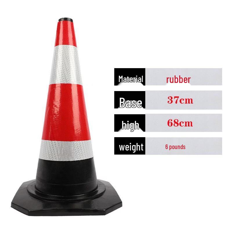 Brangdy Reflective Rubber Traffic Cone