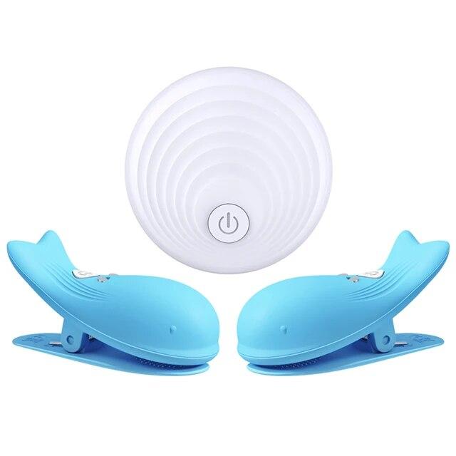 Electric Nipple Clamp Breast Massage Female Masturbation Stimulate Clit Adult Games Erotic Accessories Sex Toys For Women Couple