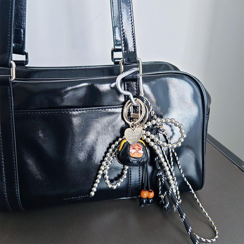 Exquisite Multi-Element Bag Pendant High-Grade Hand-Woven Rope Beaded Rope Keychain Versatile Bag Decoration Accessories Gifts