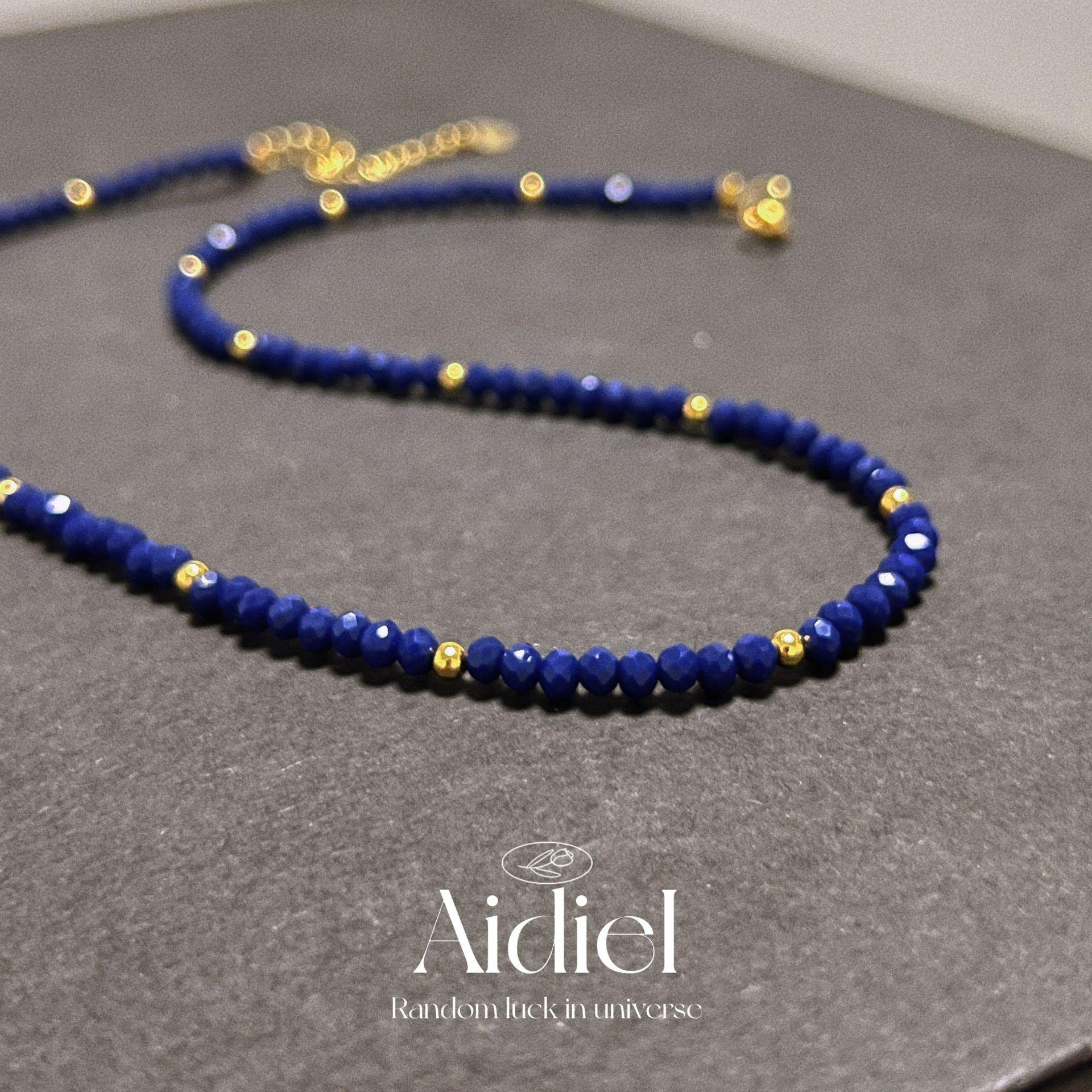 

Ожерелье из лазурита для женщин, агаты, флюорит, лазурит, пуля, ключица, цепочка, ювелирное изделие, подарок