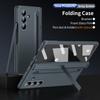 Phone Case For Samsung Galaxy Z Fold 7 Hinged Protection ,Shockproof PC + Tempered Glass Film Holder Back Cover With Pen slot and Stylus New