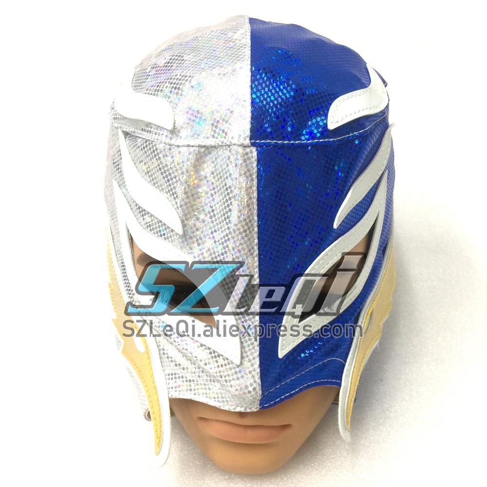 Full Head Wrestling Mask For Rey Mysterio Lucha Libre Headgear Halloween Scary Cosplay Party Costume Haunted House Props Masks