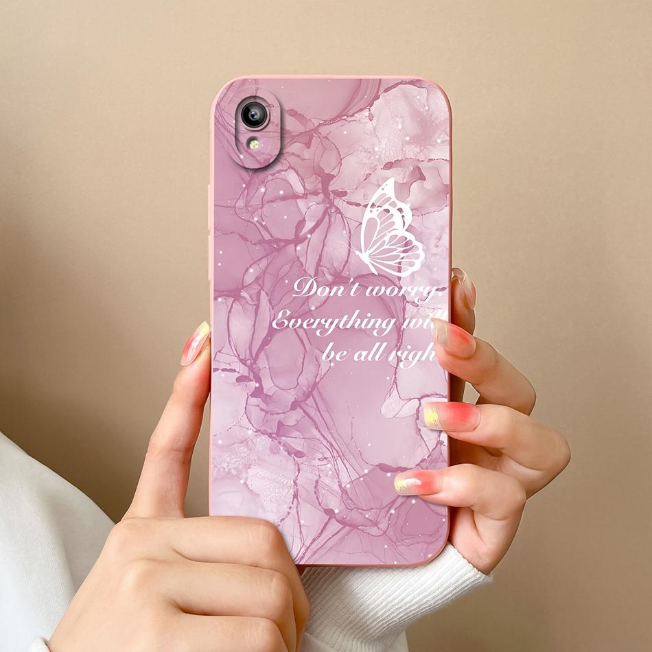For Vivo Y93 Y93S Y91C Y91i Y90 Y1S Case Fashion Design Camera Protection Shockproof Back Cover Soft Liquid Silicone Phone Cases