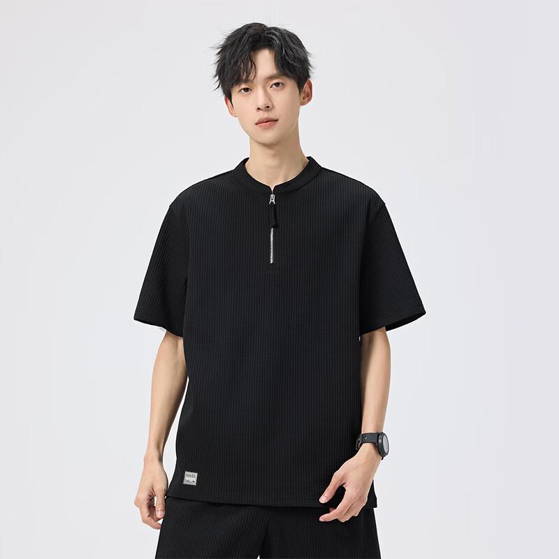 Mark Fairwhale Men's Cooling Half-Zip Short Sleeve T-Shirt