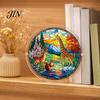 Acryl Puzzle Anhänger Sonnensammler, Bunter Fensterbehang, 19 cm Sonnensammler Wochenendprojekt Dekoration Schmuckstück, Ideal zum Verschenken Und