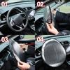 Car Steering Wheel Anti-Heat Sun Shade Cover Sunscreen Insulation Cover Foldable Sun-proof Anti-UV Protect Parasol Shield