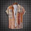 Men's Stylish Paisley Short Sleeve Casual Fit Shirt