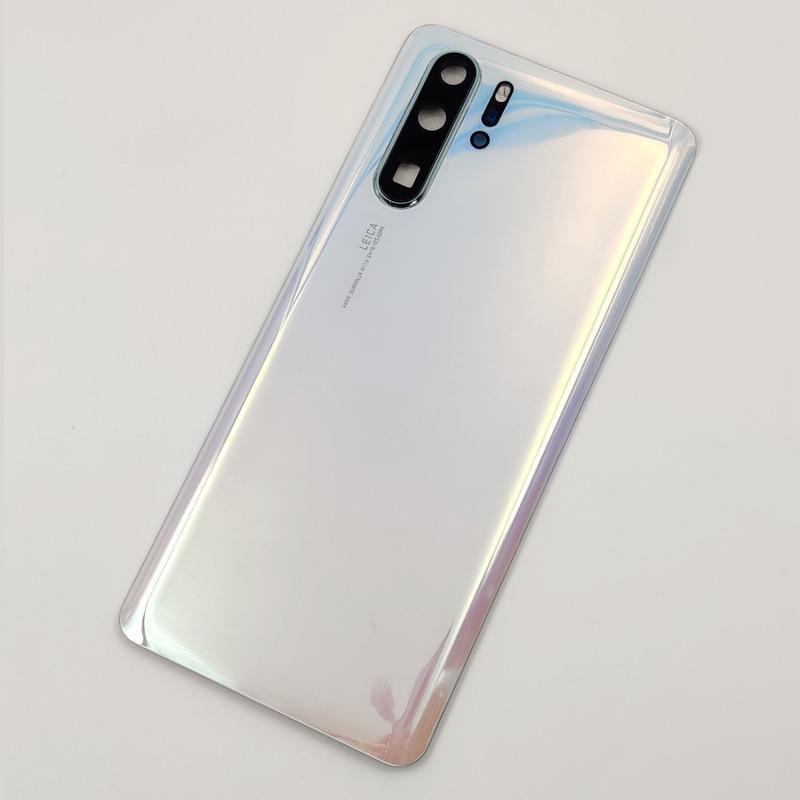 For Huawei P30 Pro OEM A+ New Battery Cover Hard Back Lid Door Rear Housing Panel + Camera Frame Lens + Adhesive LOGO