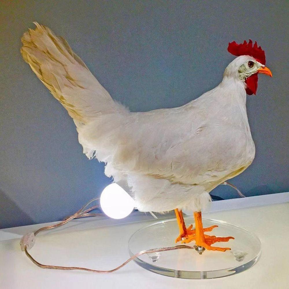 Lampada Notte A Forma Di Uovo Di Gallina - LED A Ricarica USB - Regalo Pasqua Originale - 4