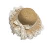 Children Straw Hat Girls Lace Beach Sunscreen Summer Hat