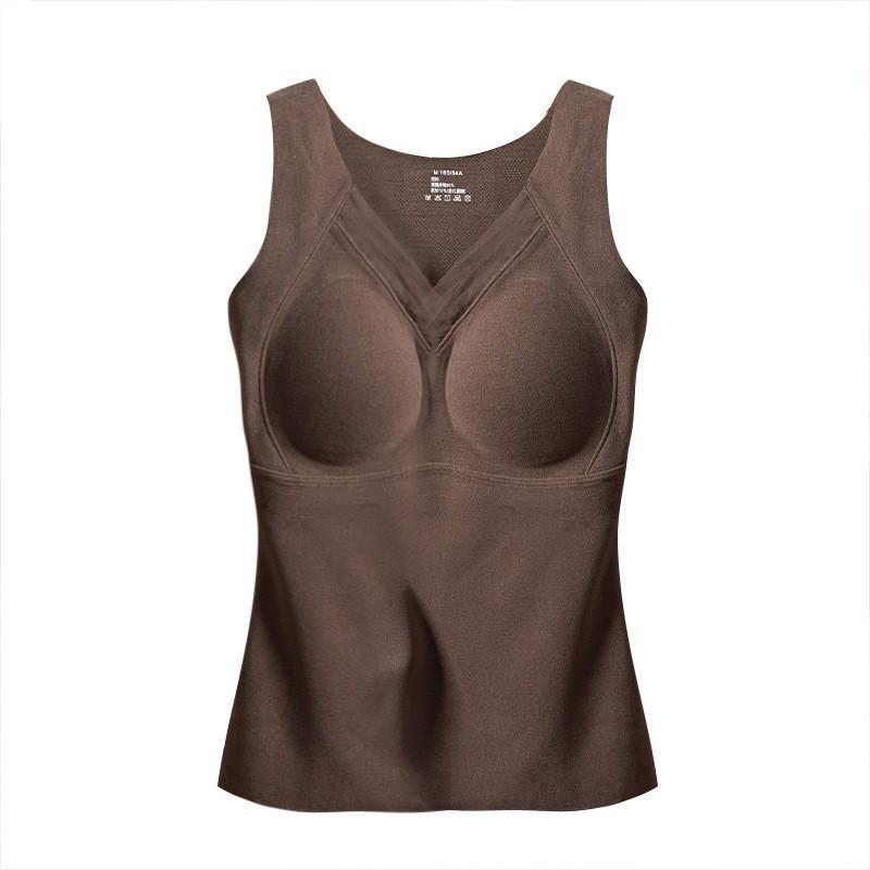 Dámská teplá grafenová vesta s sametovou náprsenkou - Podzim/Zima