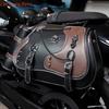 Y4UA 1 Pair Motorcycle Tool Bag Retro Punk Saddlebag Waterproof PU Side Bag Travel Luggage Bag Saddlebag