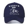Papà figlio miglior berretto da baseball papà regalo divertente berretti novità moda traspirante cappelli Snapback estivi rete regolabile berretti da camionista