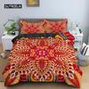 Ethnic Bohemian Mandala Duvet Cover King Queen European Flowers Vintage Bedding Set Geometric Retro Style Polyester Quilt Cover