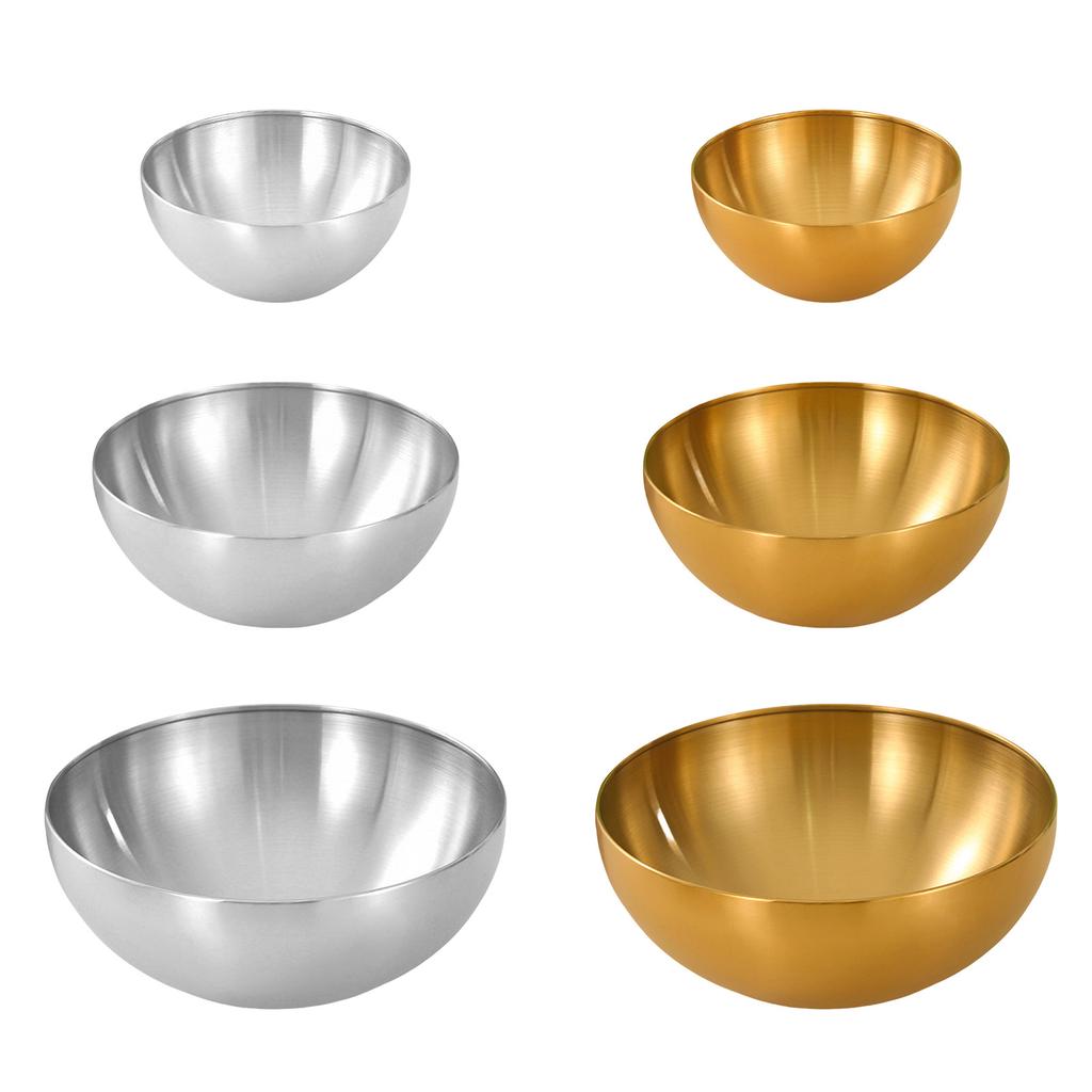 Easy Cleaning Bowl Salad Bowl Mixing Bowl Stainless Steel Texture Suitable for Home Dining and Outdoor Picnics Use