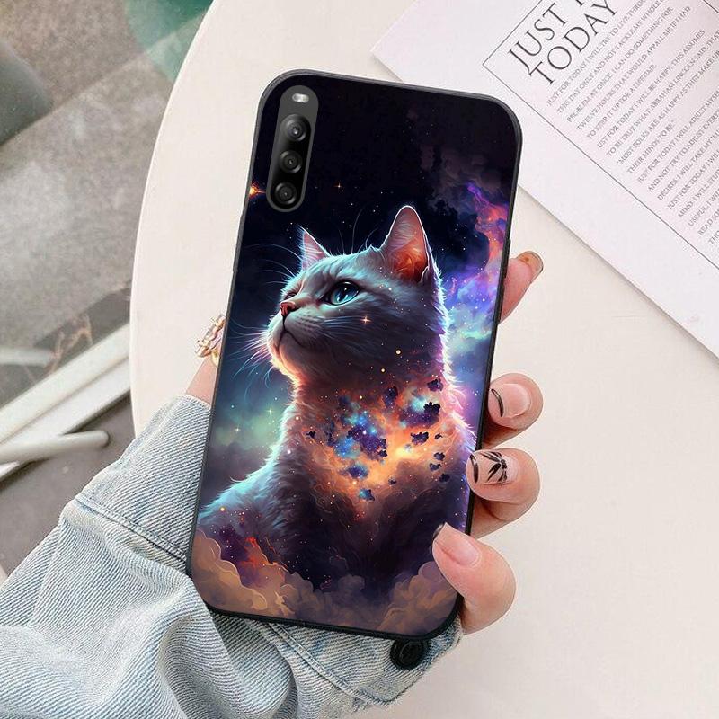 Case For Sony Xperia L4 Luxury astronaut Silicone Protection Back Cover For Sony Xperia 1 XA1 XA2 Plus Funda Capa XperiaL4 Shell