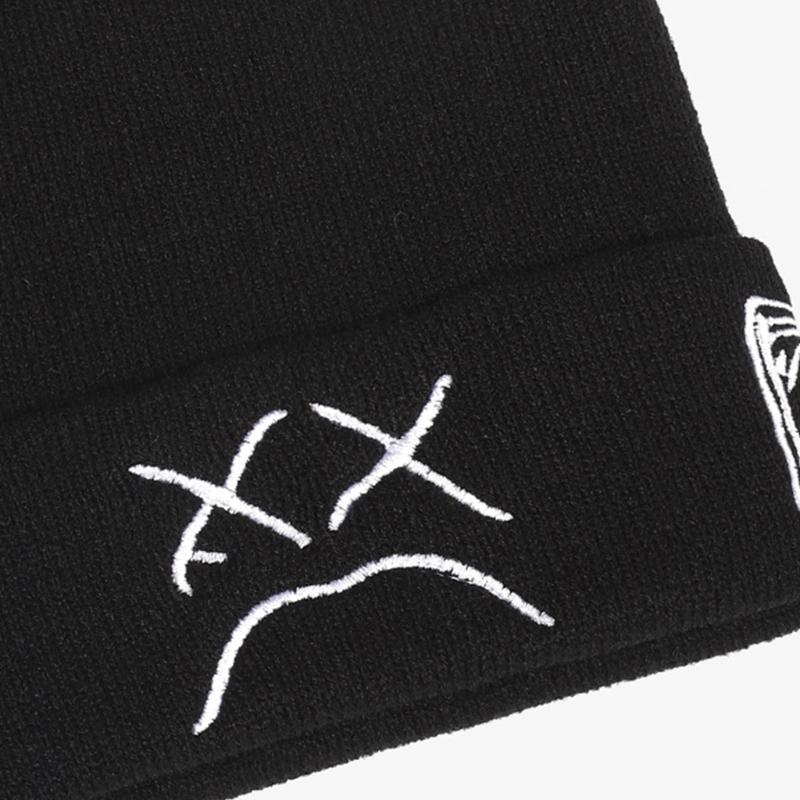 Simple Funny Sad Face Expression Warm Ear for Protection Knitted Hat Personality Outdoor Trend All-match for Men Women