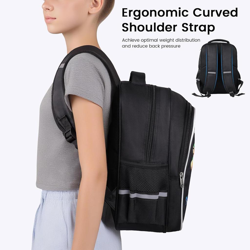 Portable Italian Brainrot Backpack Shoulders Bag Large Capacity Cartoon School Bag Printed Tung Tung Saur Tralala Bag For Kid