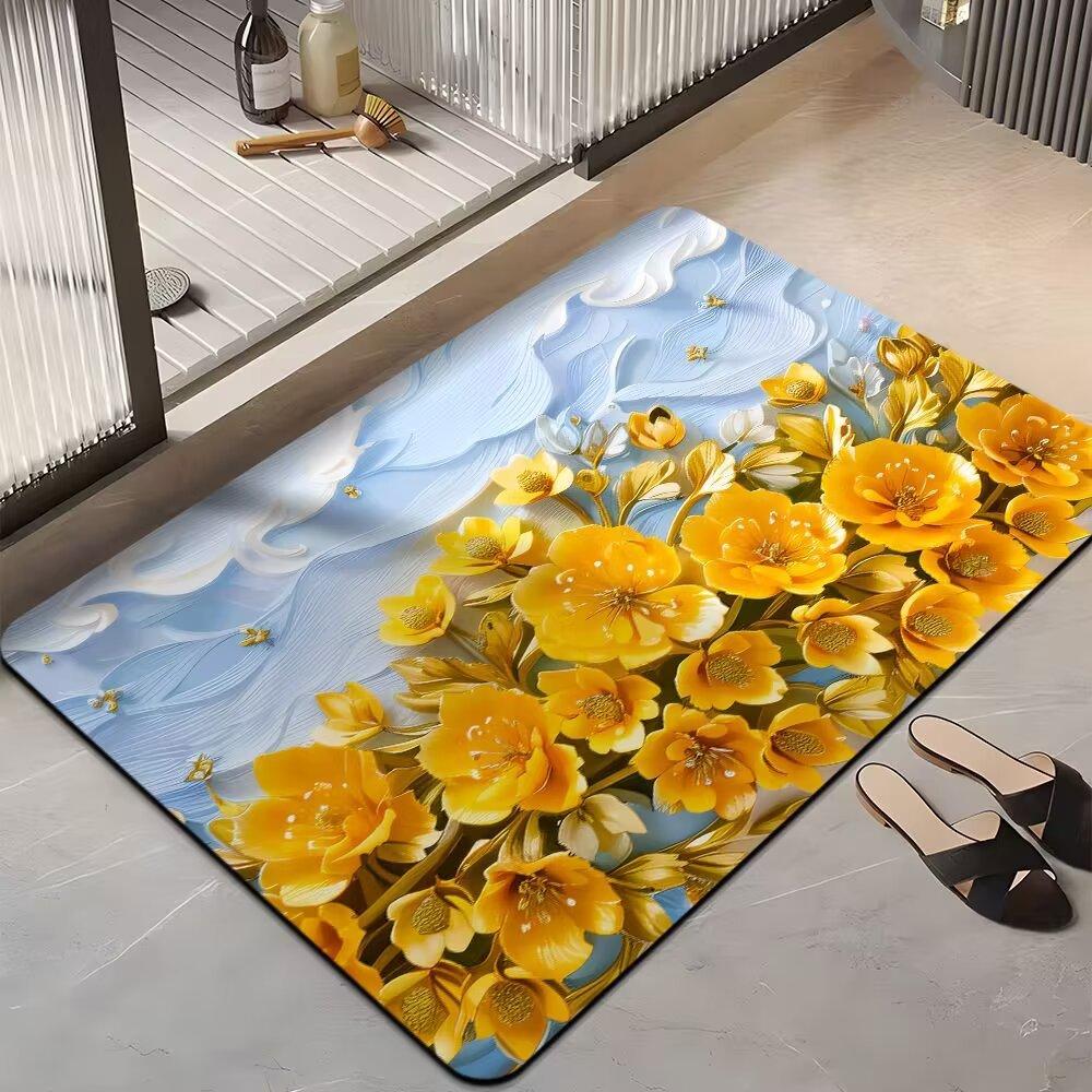 Bathroom Quick-drying Door Mat Diatom Mud Absorbent Floor Mat Toilet Toilet Entry Door Non-slip Mat Diatomaceous Earth Foot Mat