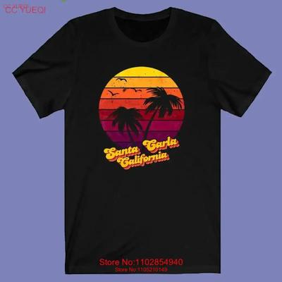 Schwarzes Herren-T-Shirt mit Santa Carla California Logo, Größen S-3XL, Vintage-Look, stylisches Grafik-Top für jeden Tag, Unisex