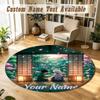 Round Rug Custom NameHunter × Hunter Pattern Non Slip Carpet Home Floor Decor