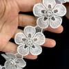 Eugen Yarn Embroidery Lace Beads Barcode Decoration, Five-Leaf Flower, Wedding Dress Diy Accessories
